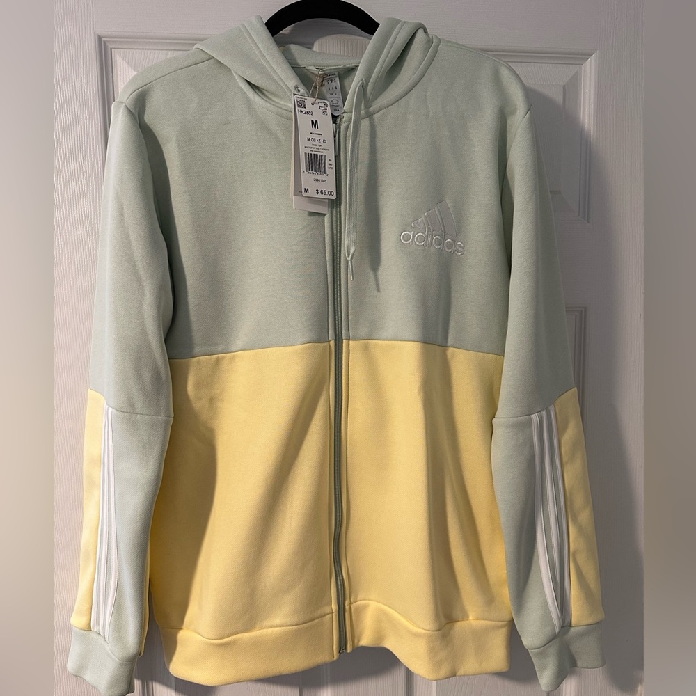 Brand New Adidas Men's Zip Up Hoodie: Size M